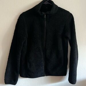 Black Uniclo Fleece Jacket XS